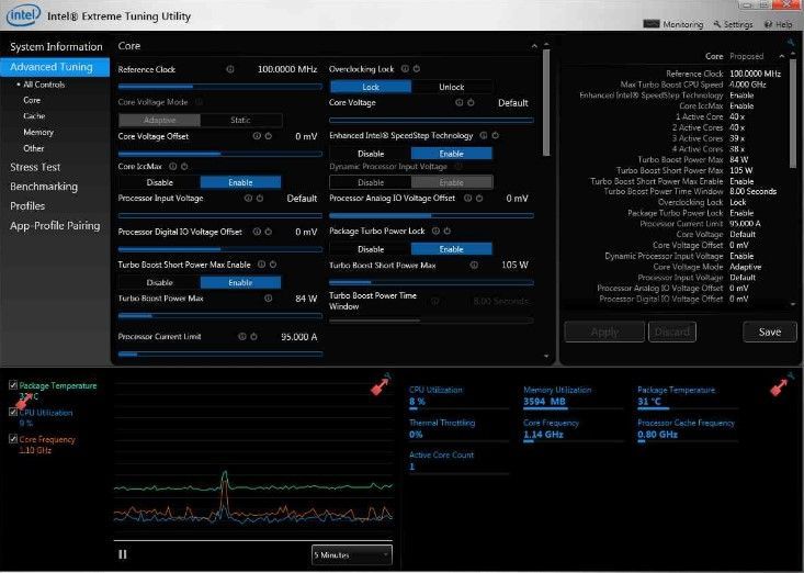 intel extreme tuning utility