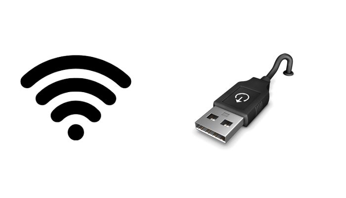 USB vs Wireless (iconos)