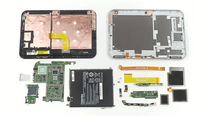 partes internas de un tablet