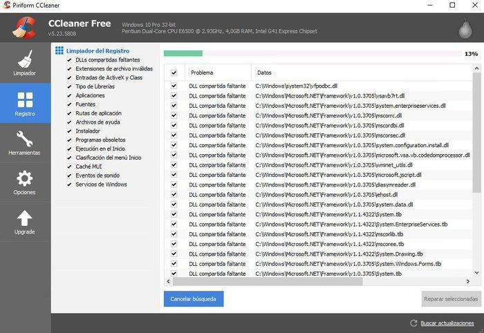 Limpiador de Windows CCleaner