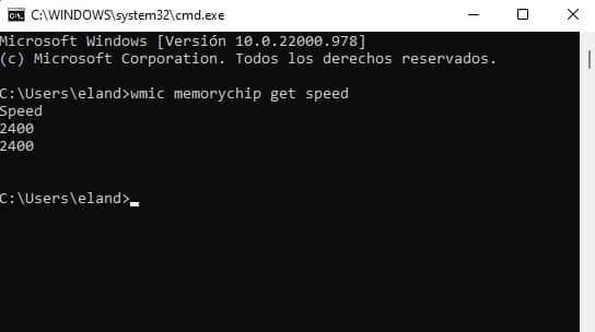 velocidad ram CMD