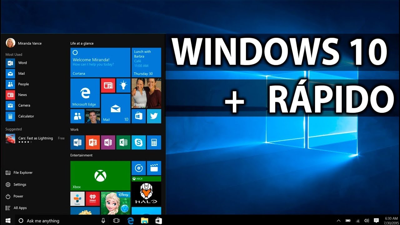 cómo acelerar windows 10