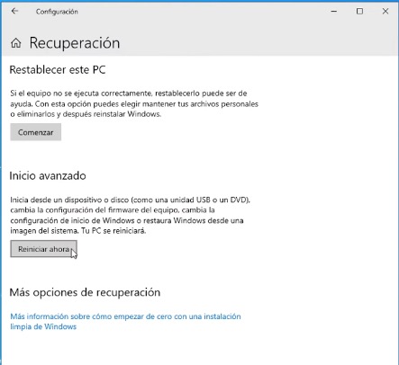 Cómo entrar en la BIOS Windows