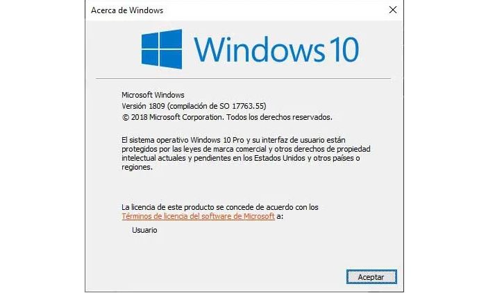 Windows Versión