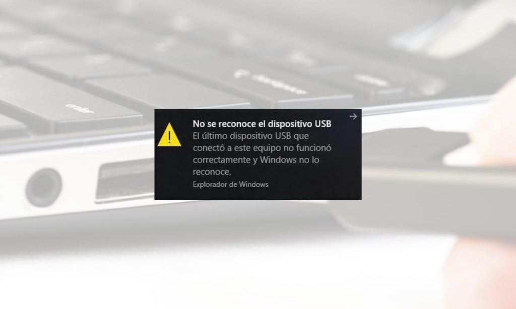 Mi PC no reconoce un dispositivo USB