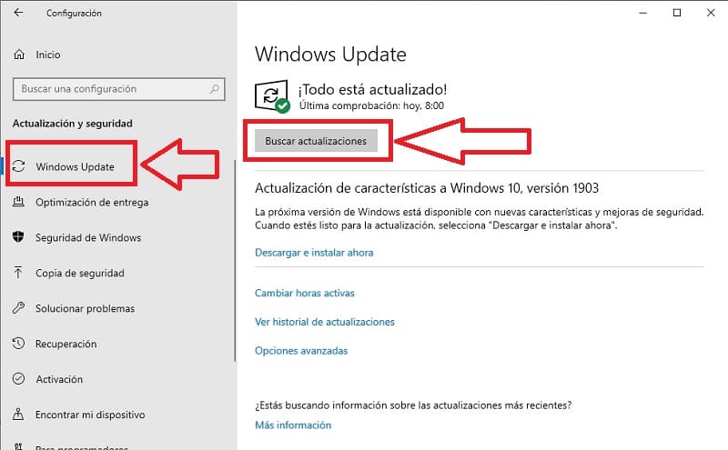 actualizar windows