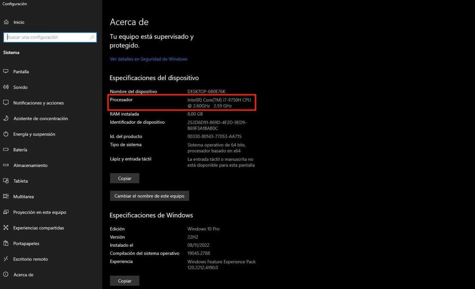 Comment connaître le processeur de mon PC