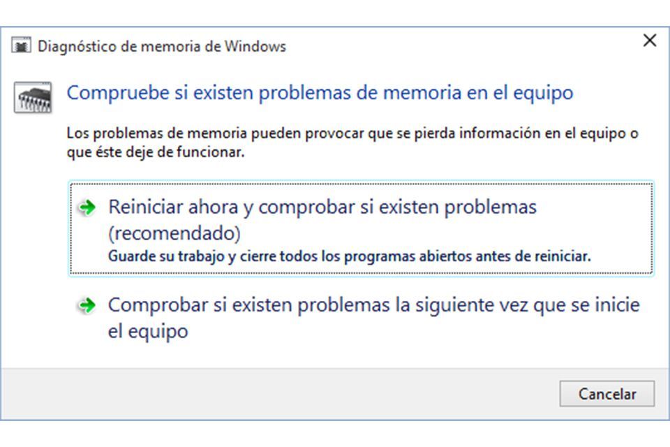 diagnostico de RAM