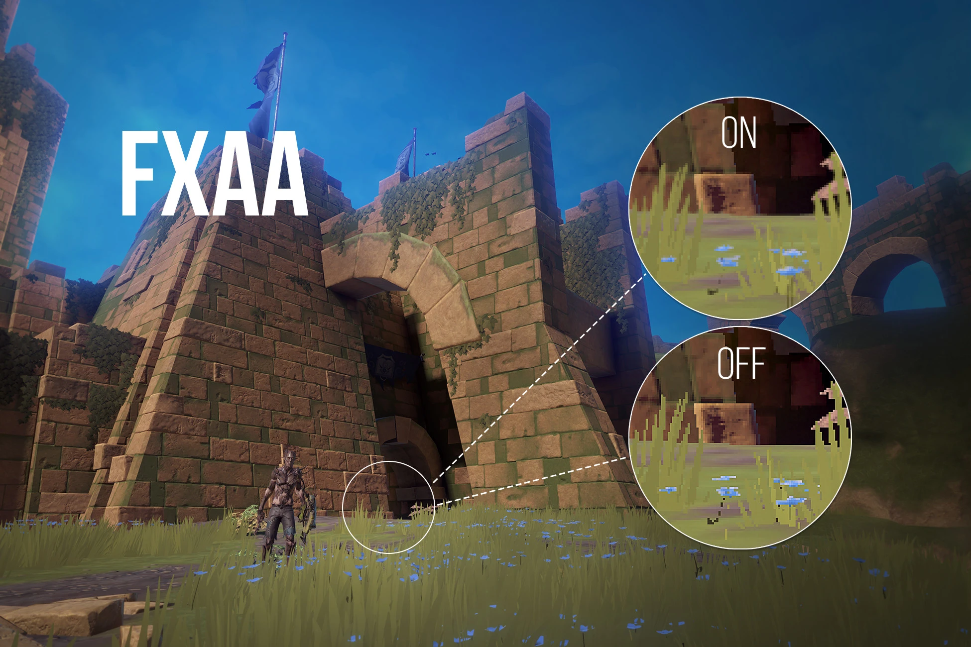 FXAA (Fast aproXimate Anti-Aliasing)