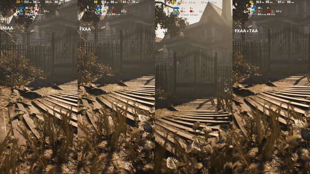 SMAA vs TAA vs FXAA vs MSAA