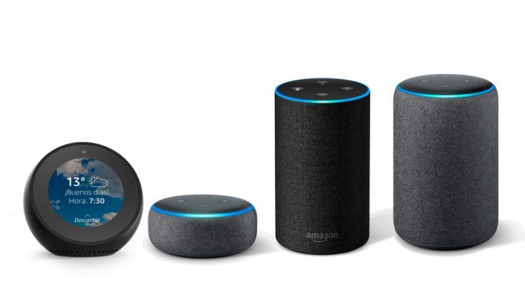 Diferentes dispositivos de Amazon Echo
