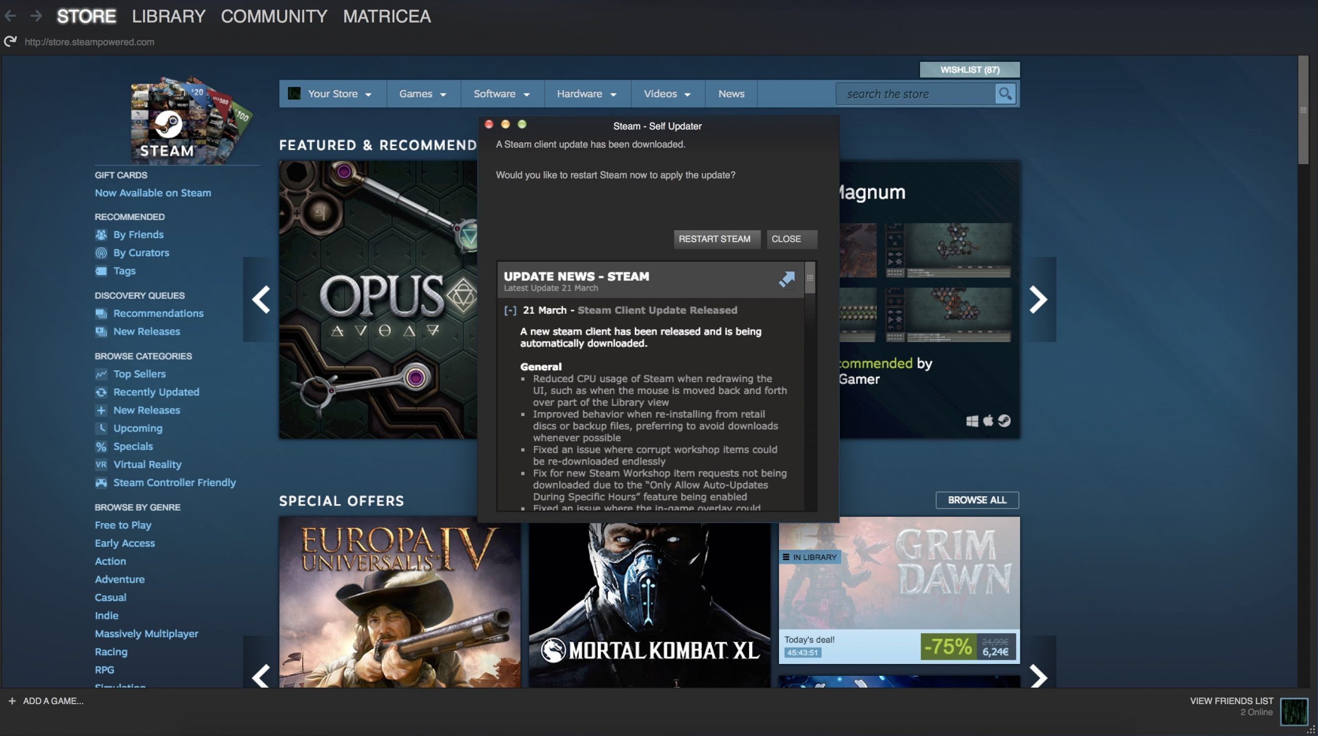 Steam client