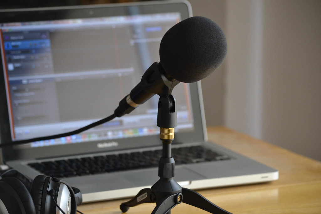 micrófono podcasting