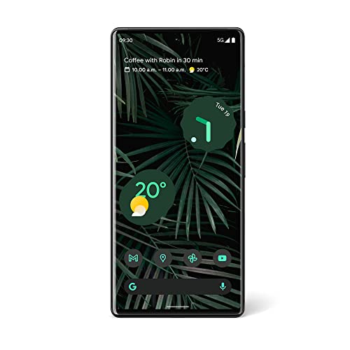 Google Pixel 6 Pro - Smartphone Android 5G Desbloqueado con cámara de 50 megapíxeles y Lente Gran Angular de 128 GB - Stormy Black