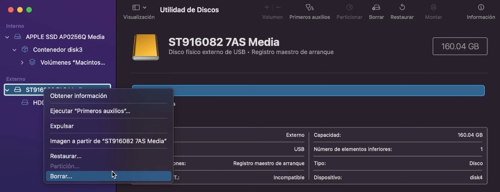 cifrar USB en MacOS