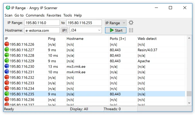 Angry IP Scan