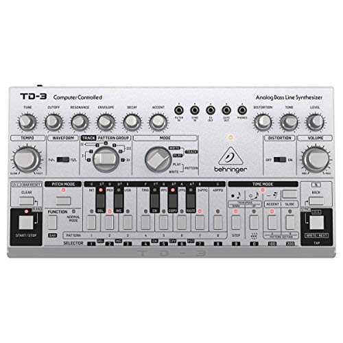 Behringer TD-3-SR, TD-3, Plata (Silver)