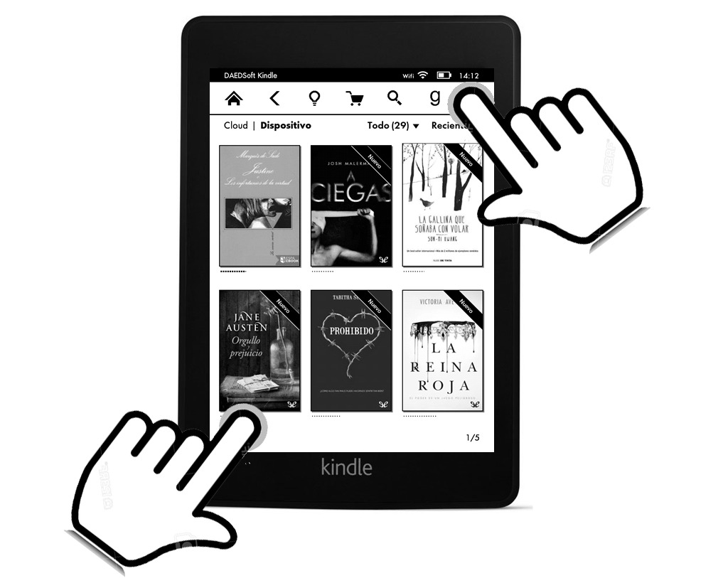 captura de pantalla Kindle