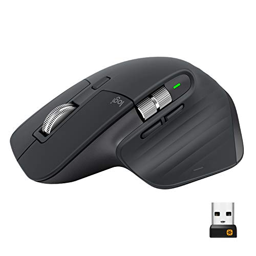 Logitech MX Master 3 Advanced Ratón Inalámbrico, Receptor USB, Bluetooth