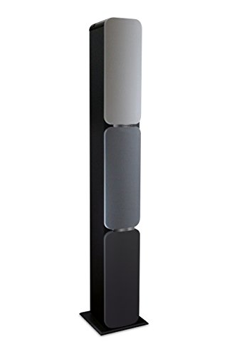 Metronic 477092 - Columna Bluetooth, altavoz de suelo, potencia: 240W, entrada jack 3,5mm, USB Play&Charge, altura: 125cm, Gris/negro, 23x25x125 cm