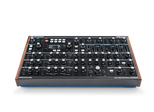 Novation Peak Sintetizador de escritorio polifónico de ocho voces.