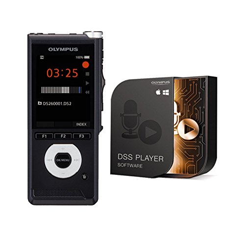 Olympus DS-2600 - Kit con Tarjeta Flash y dictáfono, Quality Play, (QP), reproducción estándar (SP), Stereo (ST), DSS, LPCM, MP3, 50-15000 Hz, TFT, 240 x 320 Pixeles, 6.1 cm (2.4