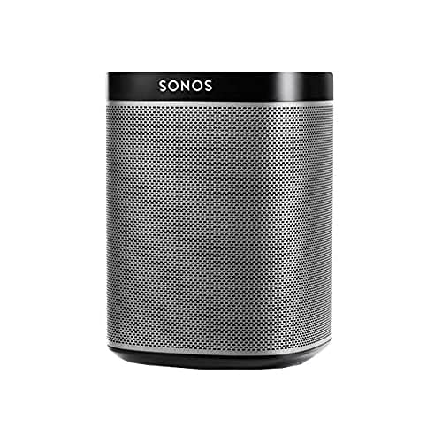 Sonos Play: 1 - Altavoz Inteligente Compatible con Dispositivos Amazon Echo, Cabe en Cualquier Sitio Debido a Su Tamaño y Es Resistente a La Humedad, Color Negro, 12 x 12 x 16,2 cm