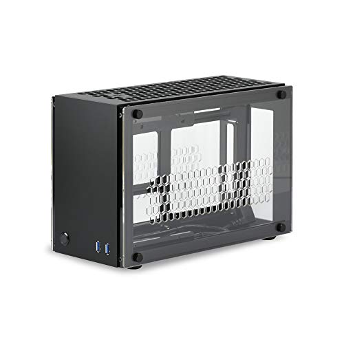 GEEEK A50 Plus V2.0 Mini-ITX Case Negro Chasis Transparente Windows