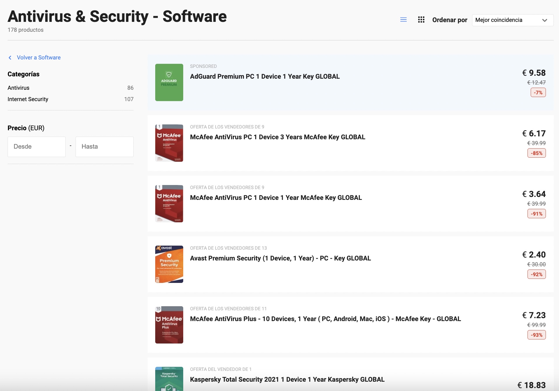 licencias antivirus baratas g2a