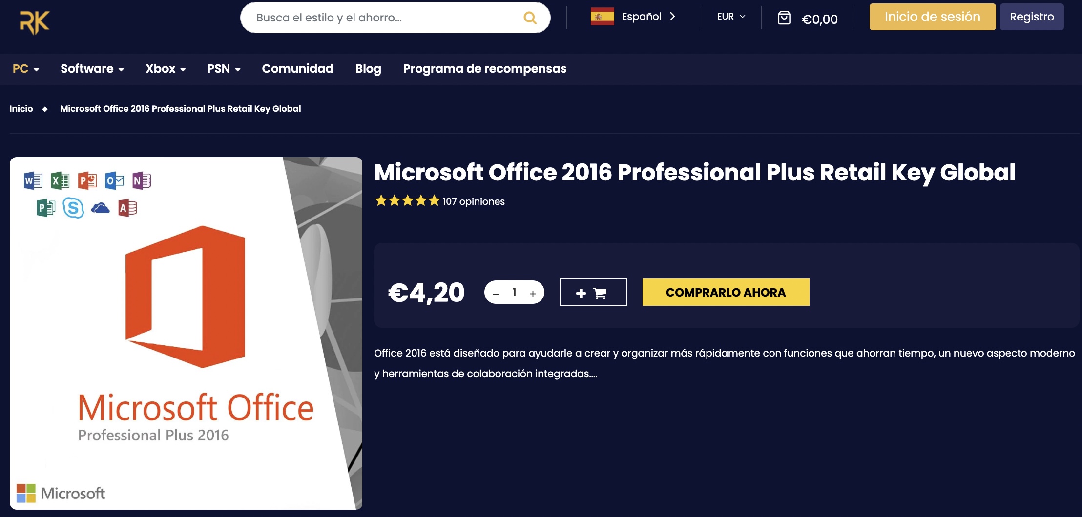 licencias baratas office royalcdkeys