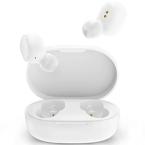 Xiaomi Redmi Airdots 2, Bluetooth 5.0 Auriculares Inalámbricos, Wireless Earbuds Auriculares Estéreos Manos Libres con Micrófono, Anti-transpiración IPX4, Estuche de Carga Magnét (Blanco)