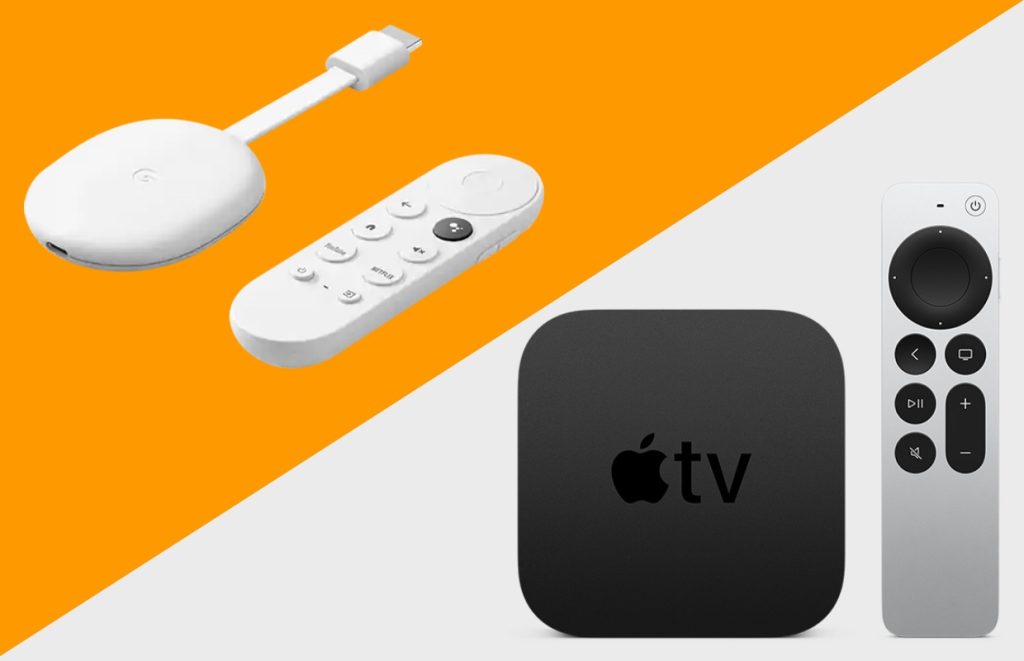 Apple TV vs Chromecast con Google TV