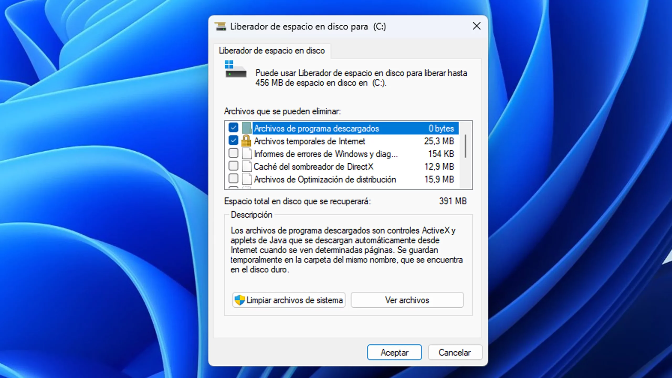 Limpieza de Disco de Windows