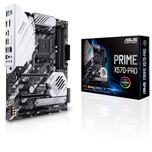 ASUS PRIME X570-PRO - Placa base ATX AMD AM4 con PCIe Gen. 4, dos M.2, HDMI, SATA 6 Gb/s y conector USB 3.2 Gen. 2 en el panel frontal