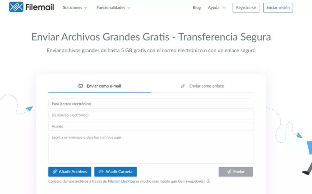 filemail compartir archivos