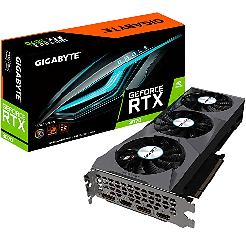 Gigabyte GeForce RTX 3070 Eagle OC 8G (Rev. 2.0) NVIDIA 8 GB GDDR6(NO VALIDO para MINERIA)