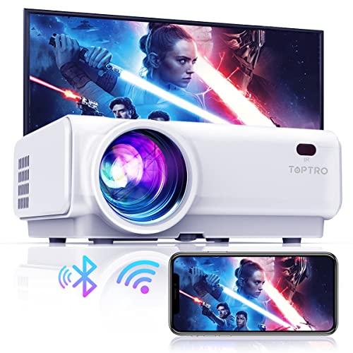 Mini proyector, VOPLLS 1080P Full HD compatible con proyector de video,  proyector de cine en casa portátil al aire libre, zoom del 50%, compatible  con