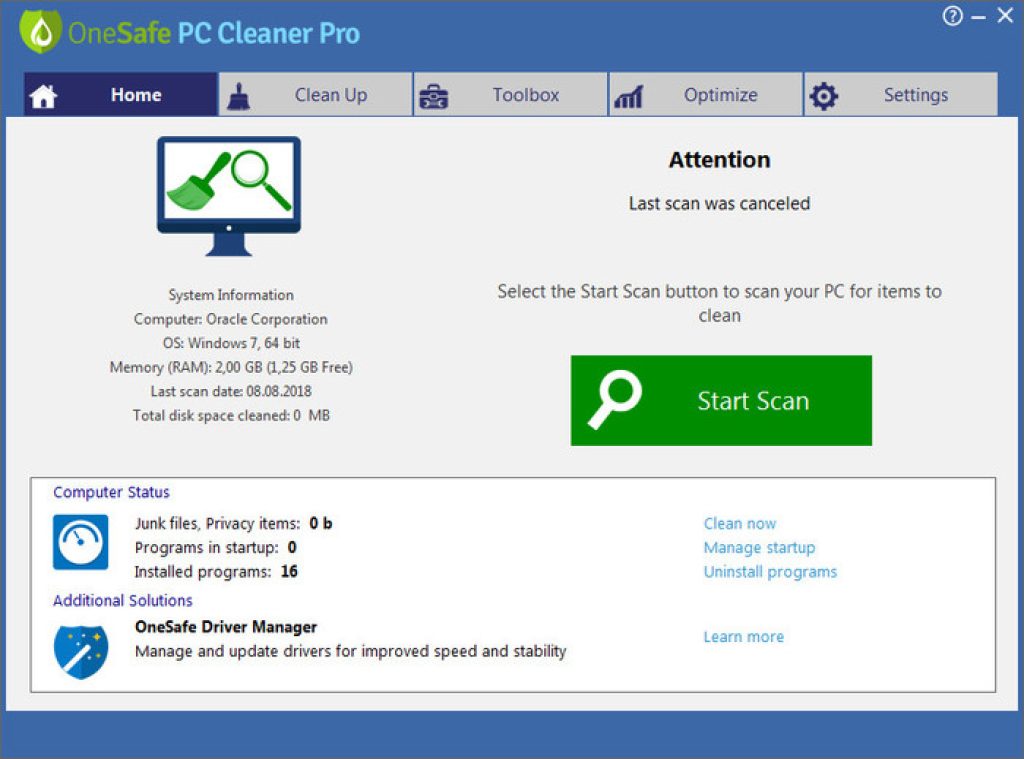 pc onsafe pc cleaner