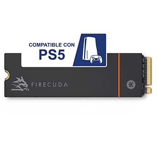 Seagate FireCuda 530, 1 TB, SSD Interna, M.2 PCIe Gen4 ×4 NVMe 1.4, 7300 MB/s, 3D TLC NAND, 1275 TBW, 1,8 M horas MTBF, disipador de calor, para PS5/PC, 3 años Rescue Services (ZP1000GM3A023)