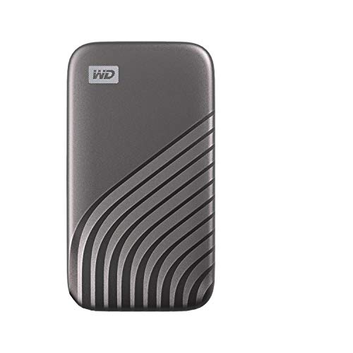 WD My Passport SSD 2TB - tecnología NVMe, USB-C, velocidad de lectura hasta 1050MB/s & de escritura hasta 1000MB/s - Gris