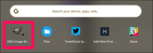 GIMP Chromebook