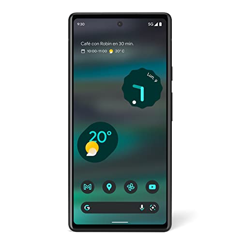 Google Pixel 6a: smartphone 5G Android libre con cámara de 12 megapíxeles y batería de 24 horas de duración, de color Salvia