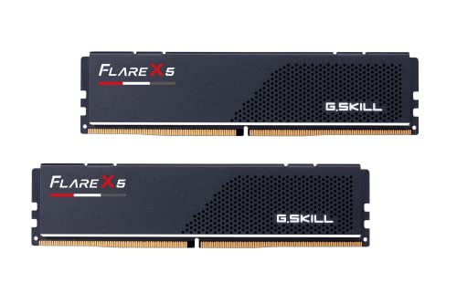 G.Skill Flare X5 Series 32GB (2 x 16GB) 288-Pin SDRAM DDR5 5600 (PC5-44800) CL30-36-36-89 1.25V Dual Channel Desktop Memory Modelo F5-5600J3036D16GX2-FX5 (negro mate)