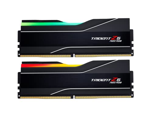 G.Skill Trident Z5 Neo RGB Series (AMD Expo) 32 GB (2 x 16 GB) 288 Pines SDRAM DDR5 6000 CL32-38-38-96 1.35 V Dual Channel Desktop Memory F5-6000J3238F16GX2-TZ5NR (Negro Mate)