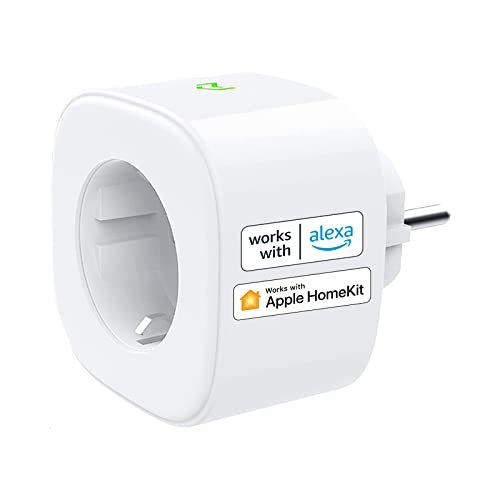 meross WiFi Enchufe Inteligente, Inalámbricos Interruptores de Temporizador de Control Remoto para Uso con Alexa, Apple HomeKit y Google Home