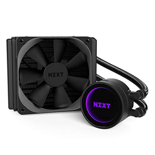 NZXT Kraken M22 120 mm - Refrigerador líquido de CPU RGB - Con tecnología CAM,- Tubos extendidos reforzados - Ventilador de radiador PWM Aer P 120 mm (incluido)