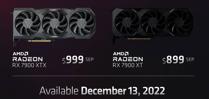 precio AMD Radeon RX 7900 XTX y RX 7900 XT