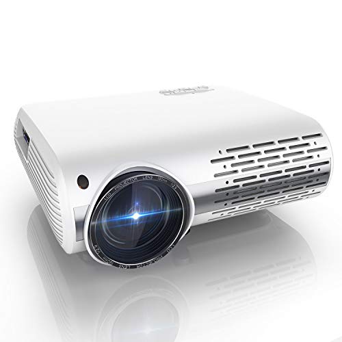 Proyector, YABER Y30 8000 Lúmenes Proyector Full HD 1920x1080P Proyector Cine en Casa Soporta 4K y Sonido HiFi, Ajuste Digital 4D y Función de Zoom, Proyector LED con Tecnología de Nueva Generación