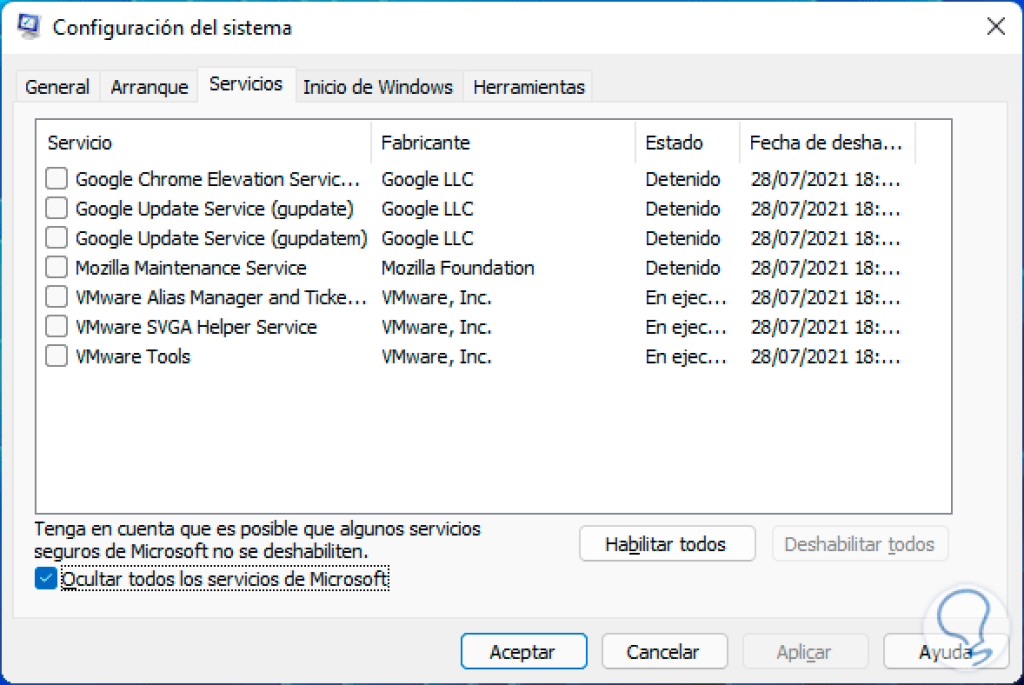 programas de inicio de Windows 11