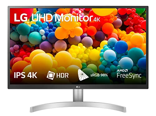 LG 27UL500-W - Monitor 27 pulgadas, UHD, 60Hz, 5 ms, 1000:1, 300nit, sRGB 98%, 16:9, HDMI, DisplayPort, Color Blanco
